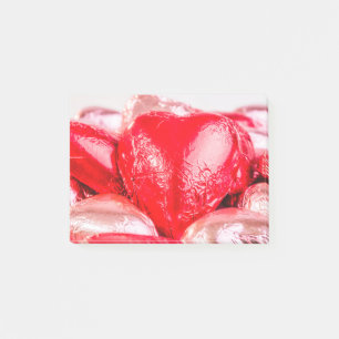 Bright red hearts Post it Notes
