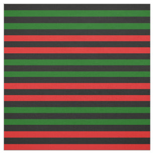 Bright red, Island green, midnight black stipe Fabric