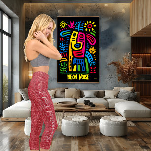 Bright Red Linen Texture Modern Fabric Pattern Capri Leggings