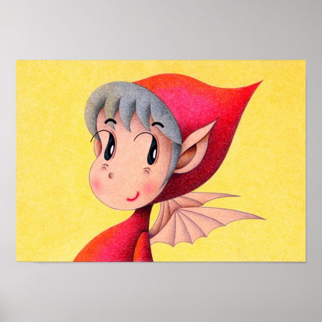 Bright red little devil. poster (Front)