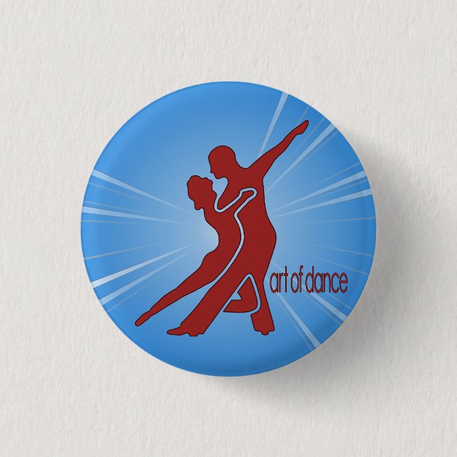 Bright Red Logo Round Button (Front)