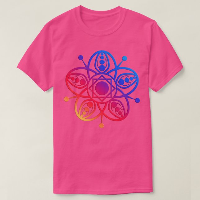 Bright Red Mandala T-Shirt (Design Front)