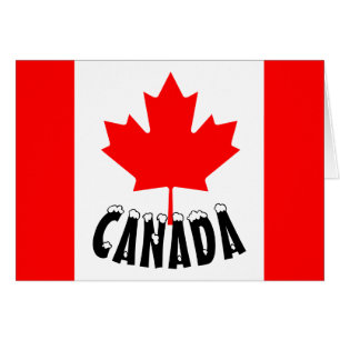 Bright Red Maple Leaf Canada Flag