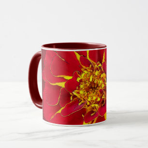 bright red marigold mug