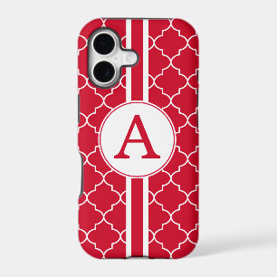Bright Red Monogram iPhone 5 Case