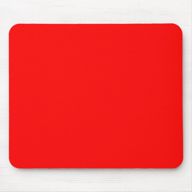 Bright Red Mouse Mat (Front)