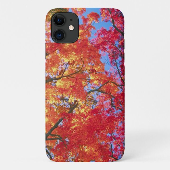 Bright red, orange and yellow Leave of Autumn Case-Mate iPhone Case (Back)