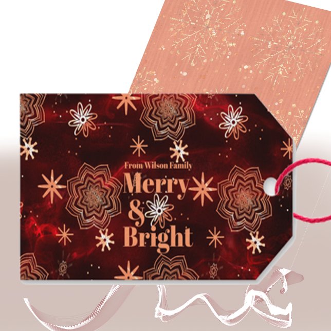 Bright Red Personalised Gift Tag (Creator Uploaded)