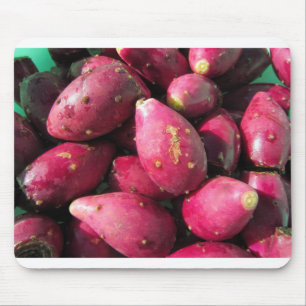 Bright Red Prickly Pear Cactus Fruit Mouse Mat