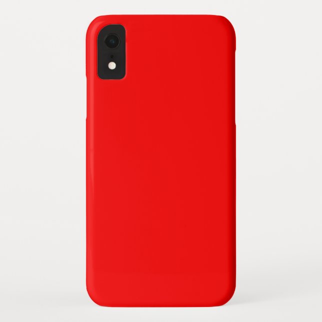 Bright Red Solid Colour Background Case-Mate iPhone Case (Back)