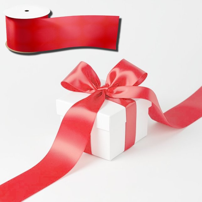 bright red solid colour satin ribbon (Creator Uploaded)