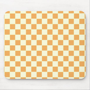 Bright Retro Chequerboard Design Mouse Mat