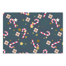 Bright Retro Christmas Wrapping Paper Sheets