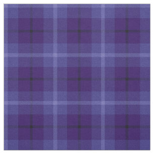 Bright royal, dark blue black/white stripe plaid fabric