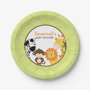Bright Safari Paper Plate