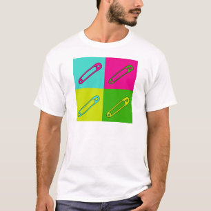 Bright safety pins modern art T-Shirt