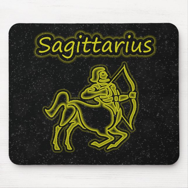 Bright Sagittarius Mouse Mat (Front)