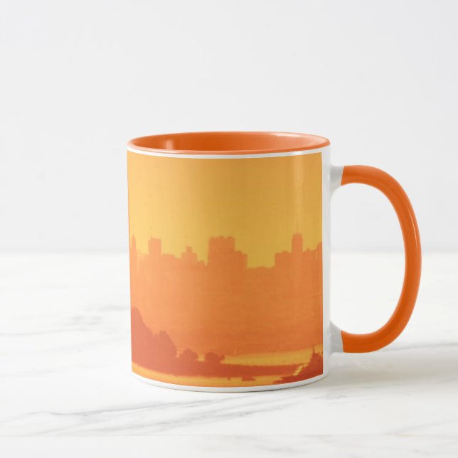 Bright San Francisco sunset. Mug (Right)