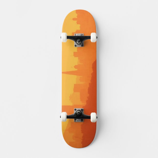Bright San Francisco sunset. Skateboard (Front)