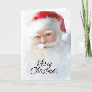Bright Santa Christmas Card