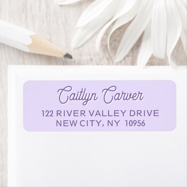 Bright Script Purple Trendy Personalised (Insitu)