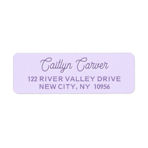 Bright Script Purple Trendy Personalised
