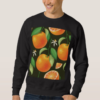 Bright seamless orange pattern design. sweatshirt