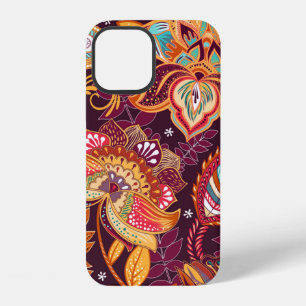 Bright seamless pattern in paisley style. Colourfu iPhone 12 Case