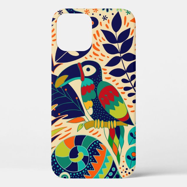 Bright seamless pattern. Yellow floral background. Case-Mate iPhone Case (Back)