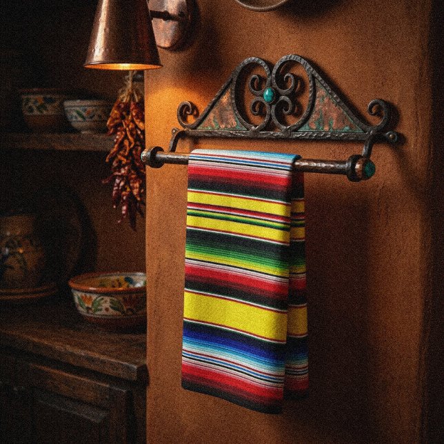 Bright serape stripes tea towel (Creator Uploaded)