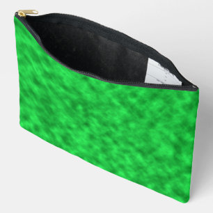 Bright Shades of Green Abstract Art Pattern Accessory Pouch