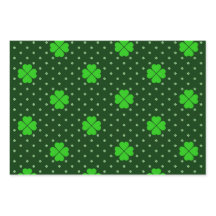 BRIGHT SHADES OF GREEN IRISH SHAMROCKS