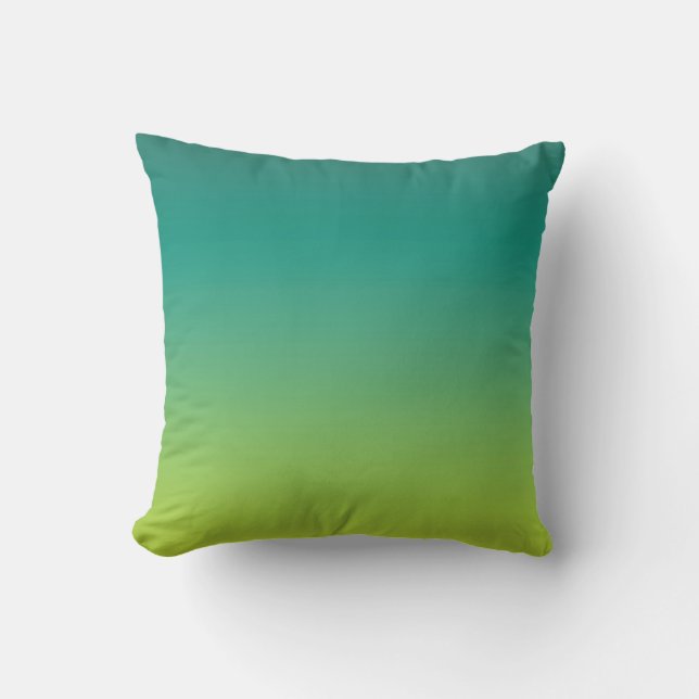 Bright Shades of Lime Cushion (Front)