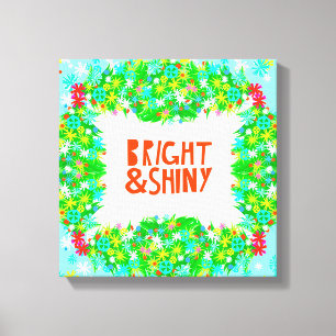 Bright & Shiny Wreath Canvas Print