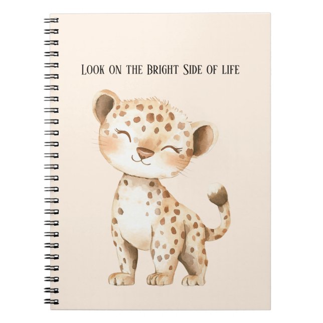 Bright Side of Life Cheetah Notebook (Front)