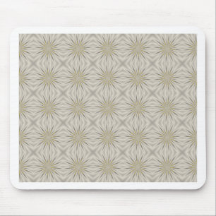 Bright Silver Christmas Stars Mouse Mat