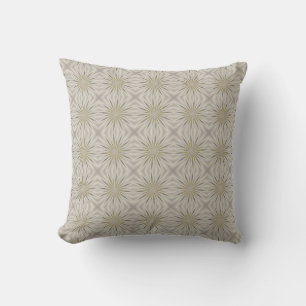 Bright Silver Christmas Stars Throw Pillow