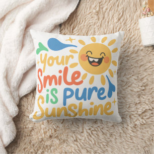 Bright Smile Inspiration for Little Happy Kids Cushion