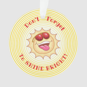 Bright Smiling Sunshine Ornament