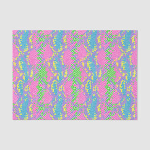 Bright Snake Skin Pattern Decoupage Tissue Paper