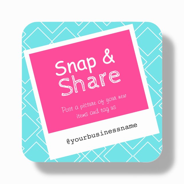 Bright Snap & Share Social Media Business Labels (Creator Uploaded)
