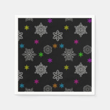 Bright Snowflake Napkins
