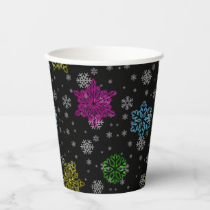 Bright Snowflake Party Cups - set 1