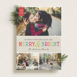 Bright Snowflakes Holiday Photo<br><div class="desc">A classic and colourful holiday design by Origami Prints.</div>