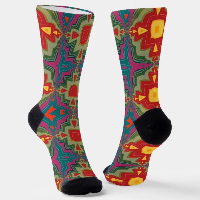 Bright Socks Fractal Seamless Patterns 0042043 (Angled)