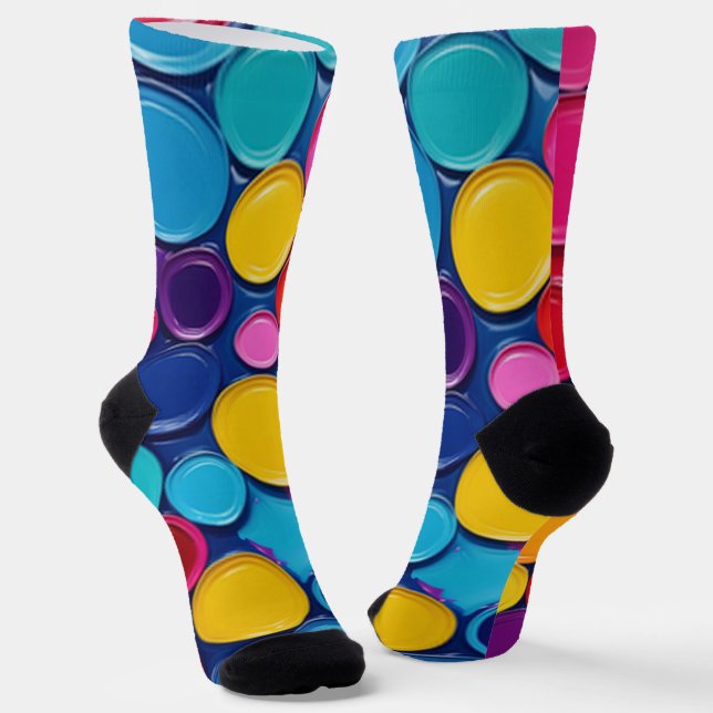 Bright Socks Picture Art 0038510 (Angled)