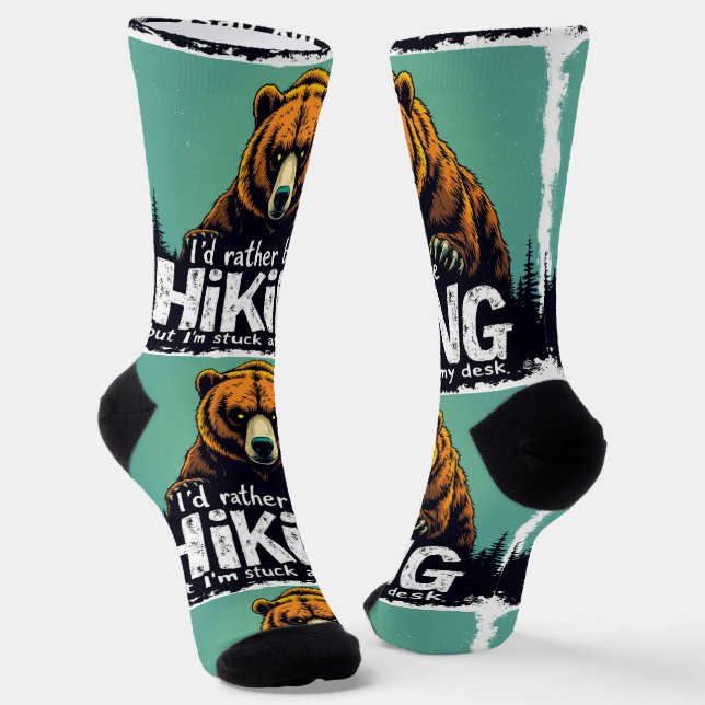 Bright Socks RANDOPIX Hiking Bear 0039522 (Angled)