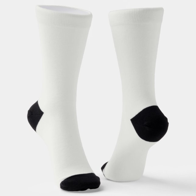 Bright Socks RANDOPIX Solid Colors Bright White (Angled)