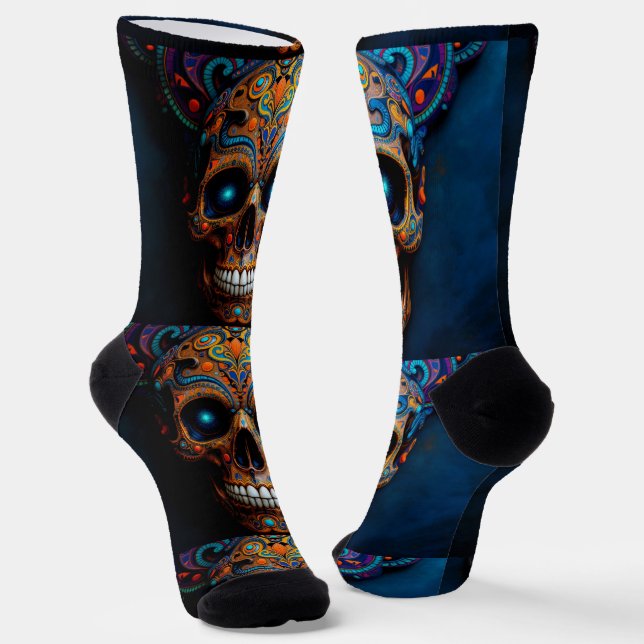 Bright Socks Skull Pics 0037658 (Angled)