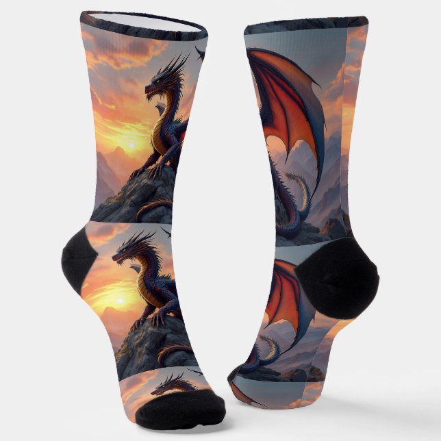Bright Socks UNISEX Rock Dragon 0040761 (Angled)